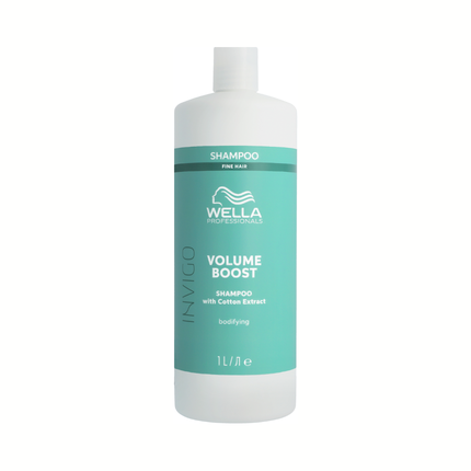 Wella Professionals Invigo Volume Boost Shampoo, 1000ml for Fine Hair