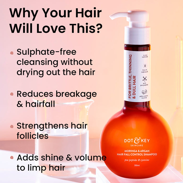 Dot & Key Moringa & Argan Oil Hair Fall Control Shampoo, 200ml Buy at Indicrest Image 4