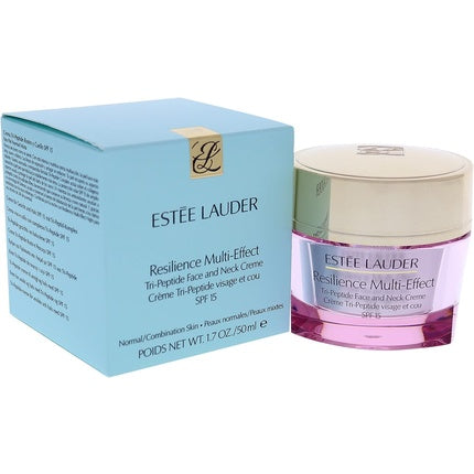 Estée Lauder Resilient Multi-Effect Face & Neck Cream SPF 15 for Normal/Combination Skin, 50ml - Hydrating Moisturizer