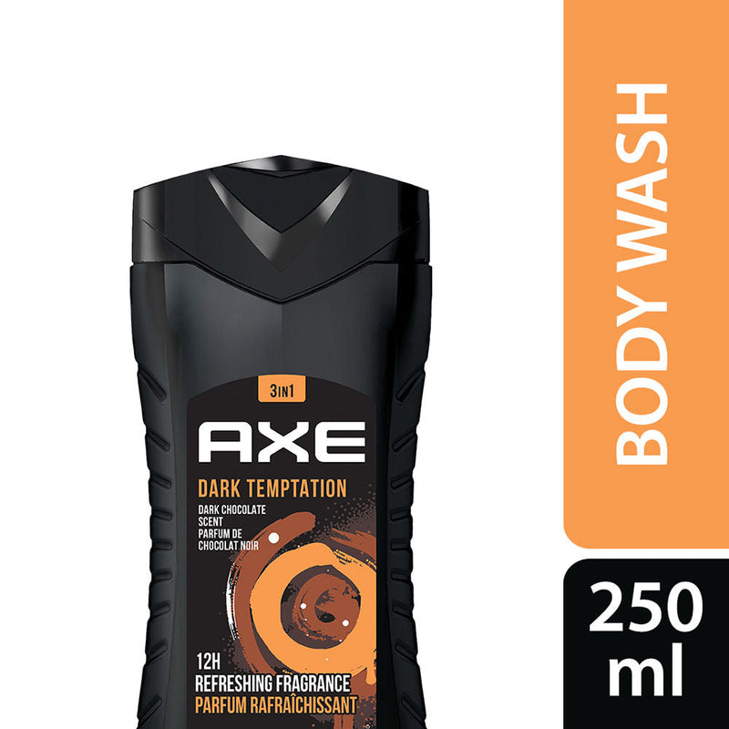 Axe Dark Temptation 3 In 1 Body, Face & Hair Wash For Men, 250ml Buy at Indicrest