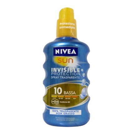 Nivea Sun Invisible Protection Sunscreen Spray SPF10, 200ml