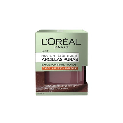 L'Oreal Paris Pure Clay Exfoliating Face Mask Red Algae, 50ml