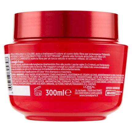 L'Oreal Paris Elvive Color Vive Tinted Hair Mask, 300ml Colour Protect Hair Mask for Colour-Treated Hair