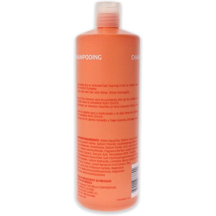 Wella Professionals Invigo Nutri-Enrich Deep Nourishing Shampoo, 1000ml | Nourishing Shampoo for Dry & Stressed Hair