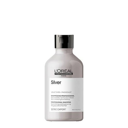 L'Oreal Professionnel Serie Expert Silver Shampoo, 500ml for Grey, White & Lightened Hair