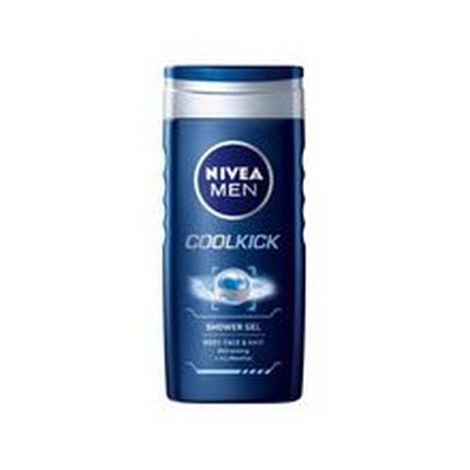 Nivea Men Fresh Kick Shower Gel 3-in-1 for Face, Body & Hair, 250ml