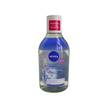 Nivea Regenerating Micellar Water, 400ml Face & Eye Makeup Remover with 5% Serum, Panthenol, Squalane & Amino Acid Complex