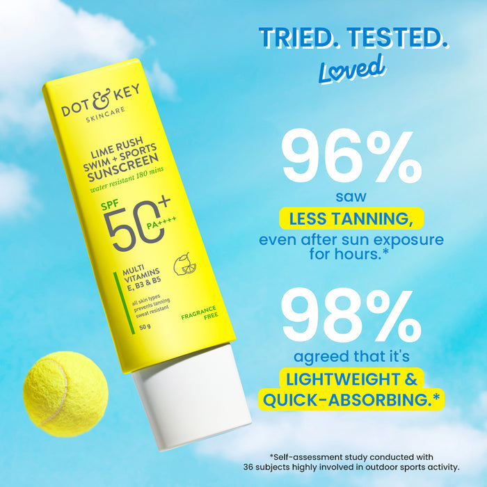 Dot & Key Swim + Sports Sunscreen SPF 50+ (Water Resistant) 50g Buy at Indicrest Image 3