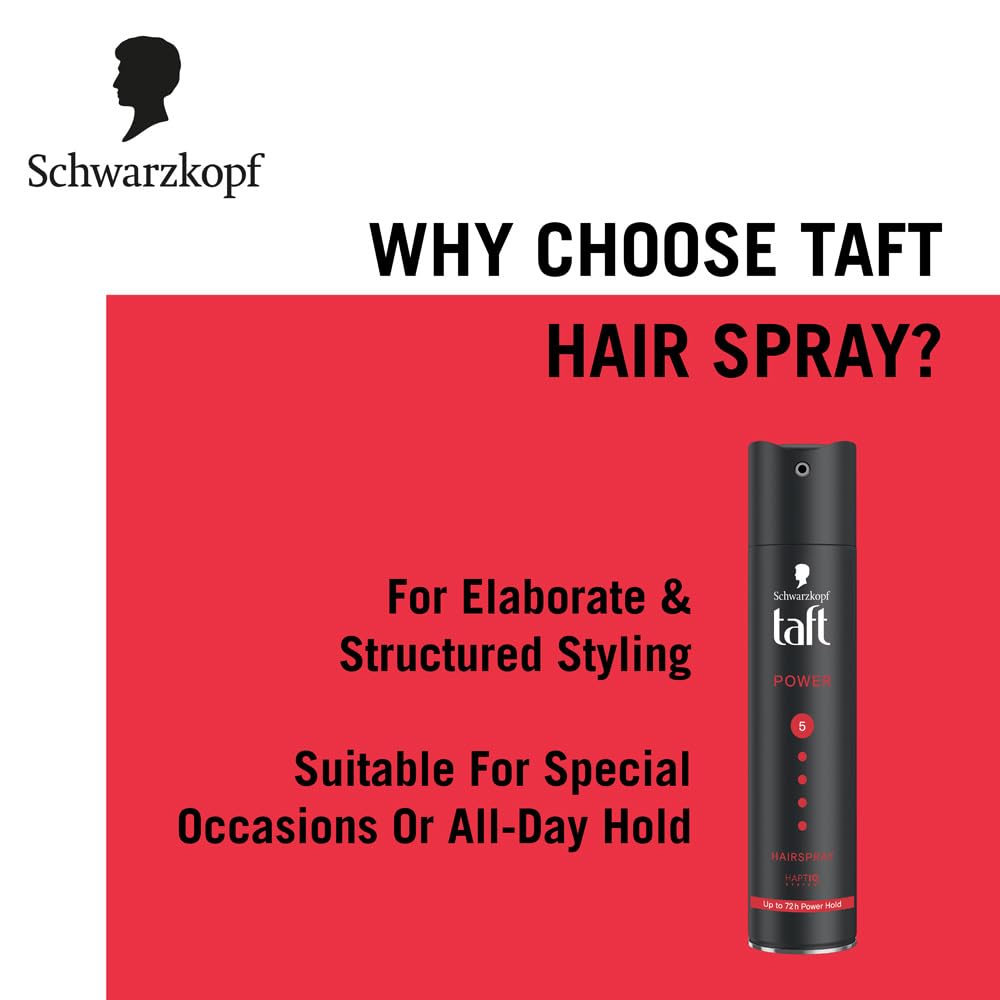 Schwarzkopf Taft Power XXL Hair Spray Hold 5 Three Weather, 400ml