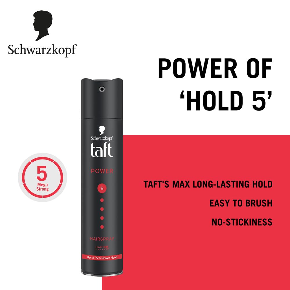 Schwarzkopf Taft Power XXL Hair Spray Hold 5 Three Weather, 400ml