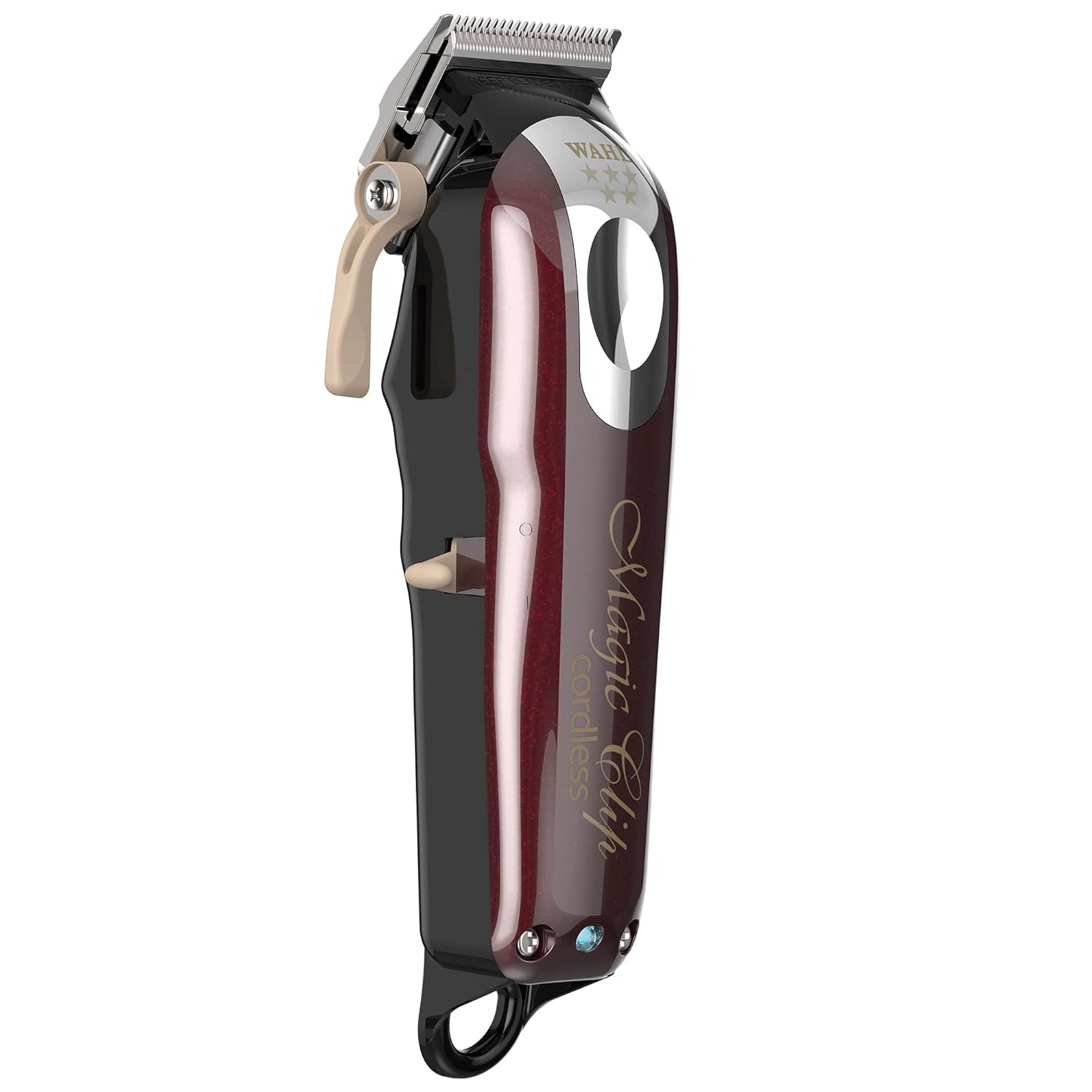 Wahl Magic Clip Clipper, 08148-324 Cordless India Professional Magic Clipper; 0.5-1.2 mm cutting lengths; 90 minute run time; Maroon Buy at Indicrest Image 2