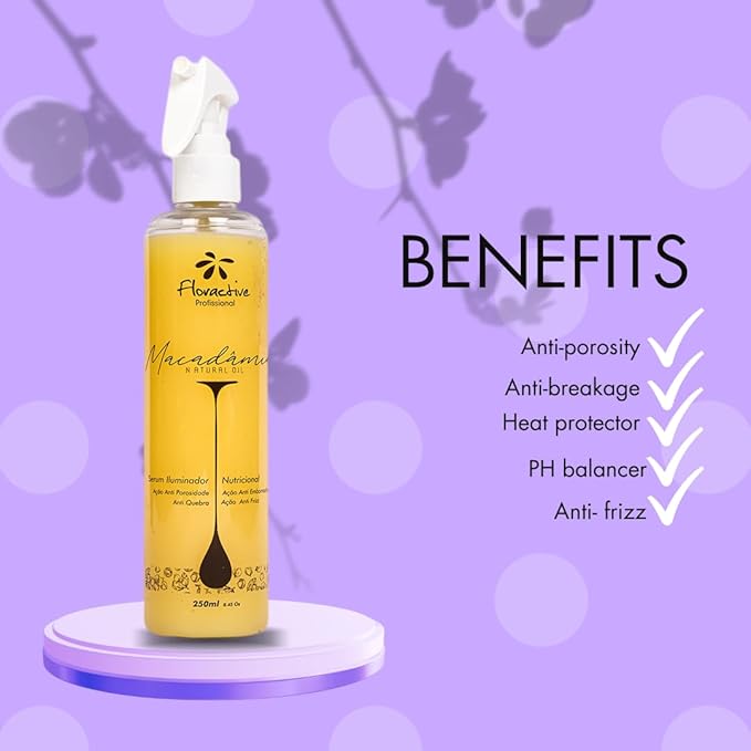 Floractive Profissional Serum Illuminador, 250ml – Shine-Enhancing Hair Serum Buy at Indicrest Image 4