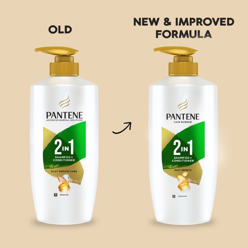 Pantene 2 In 1 Silky Smooth Care Shampoo + Conditioner, 650ml Buy at Indicrest Image 4