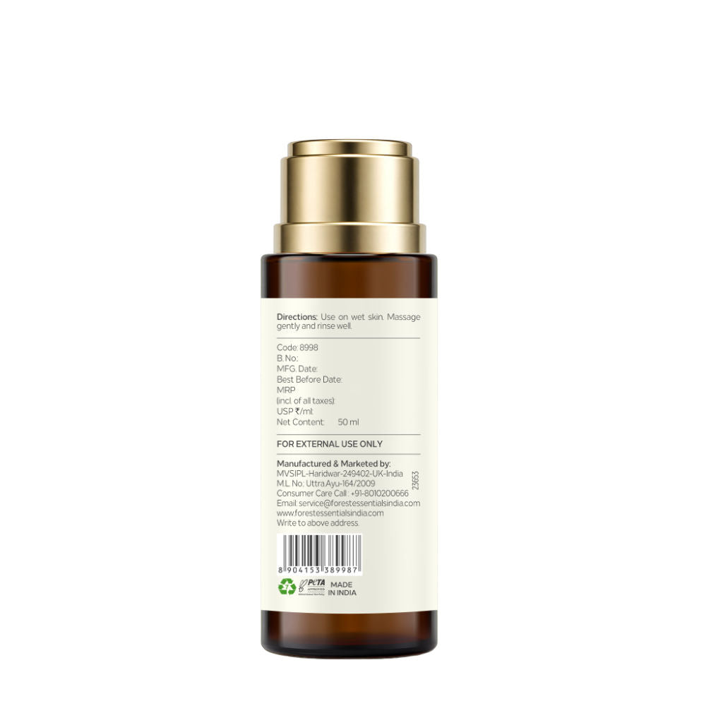 Forest Essentials Silkening Shower Wash Oudh & Green Tea - Ayurvedic Body Wash Paraben Sulphate Free, 50ml