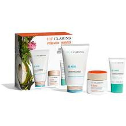 Clarins My Clarins Hydration Set with RE-MOVE Cleansing Gel, Re-Boost Hydra-Energizing Cream & RE-CHARGE Night Mask