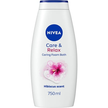 Nivea Caring Foam Relax Shower & Bath Foam, 750ml Nourishing Bath Cream