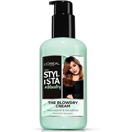 L'Oréal Heat Protection & Style Extender The Blowdry Cream, 200ml – Heat Protectant Styling Cream for Smooth, Flexible Blow-Dried Hair