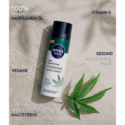 Nivea MEN Sensitive Pro Moisturising Cream, 75ml - Face Cream with Hemp Seed Oil & Vitamin E for Sensitive Skin