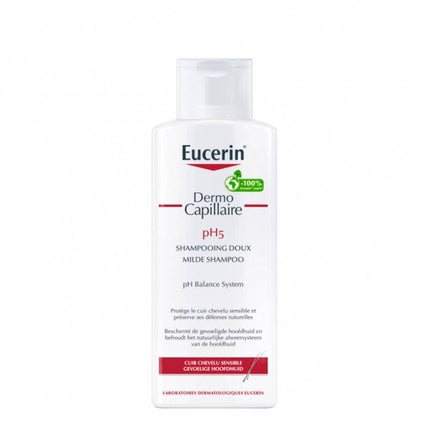 Eucerin DermoCapillaire pH5 Gentle Shampoo pH Balance System, 250ml for Sensitive Scalp