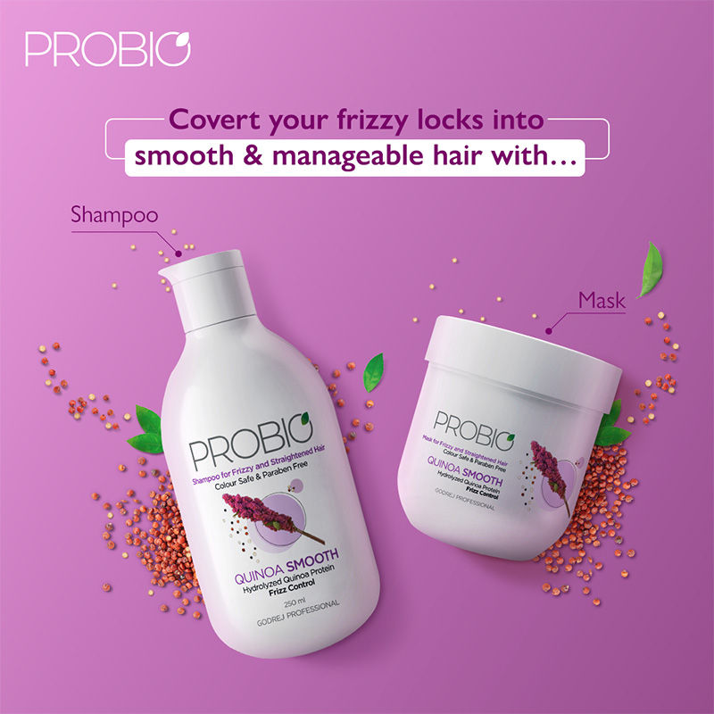 Godrej Professional Probio Quinoa Smooth Shampoo, 250ml Buy at Indicrest Image 5