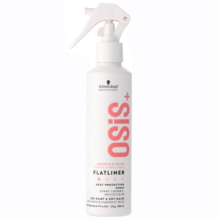 Schwarzkopf Professional Osis+ Flatliner Thermal Protection Spray, 200ml Heat Protectant Hair Spray for Heat Styling