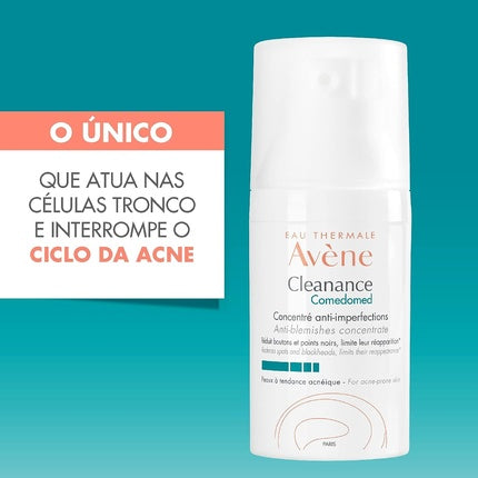 Avène Cleanance Comedomed Anti-Blemish Concentrate, 30ml Lightweight Moisturizer for Blemish-Prone Skin