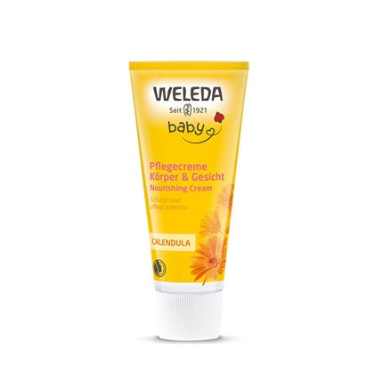 Weleda Calendula Baby Face & Body Cream, 75ml - Gentle Moisturising Cream for Delicate Baby Skin