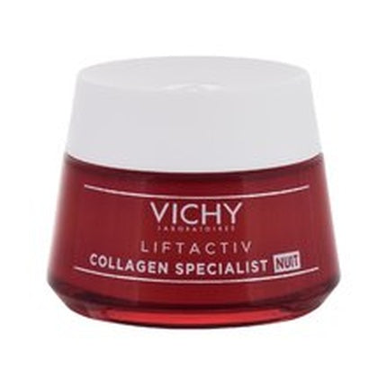 Vichy Liftactiv Collagen Specialist Night Cream, 50ml – Hydrating Overnight Face Cream for Firmer-Looking Skin