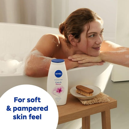 Nivea Caring Foam Relax Shower & Bath Foam, 750ml Nourishing Bath Cream