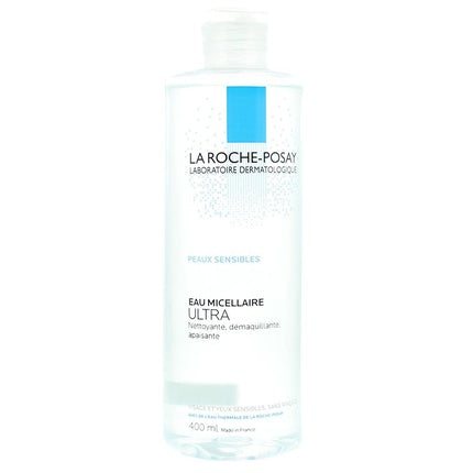 La Roche-Posay Micellar Solution Ultra Sensitive Skin, 400ml Gentle Micellar Cleansing Water for Face & Eyes