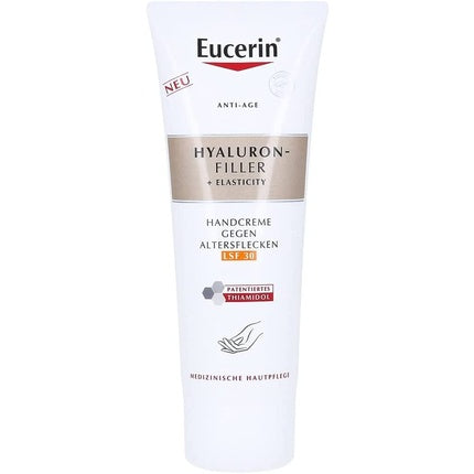 Eucerin Hyaluron-Filler + Elasticity Anti-Age Hand Cream, 75ml | Moisturising Hand Cream with SPF 30