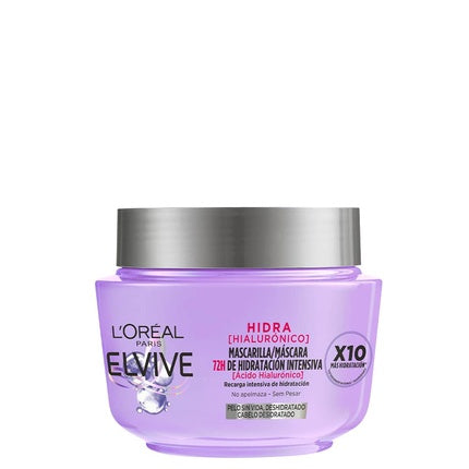 L'Oreal Paris Elvive Hyaluron Plump Hydrating Hair Mask, 310ml for Dehydrated Hair