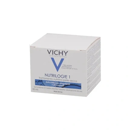 Vichy Nutrilogie 1 Day Cream for Dry Skin, 50ml Nourishing Daily Face Moisturiser