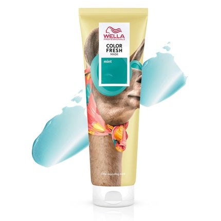 Wella Professionals Color Fresh Mask Mint Hair Treatment with Avocado Oil, 150ml
