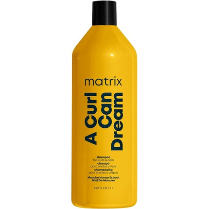 Matrix A Curl Can Dream Cleansing Shampoo with Manuka Honey Extract 1L | Sulfate-Free Shampoo for Curly & Coily Hair