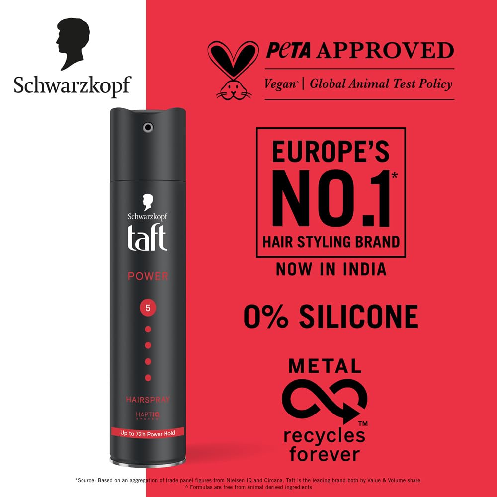 Schwarzkopf Taft Power XXL Hair Spray Hold 5 Three Weather, 400ml