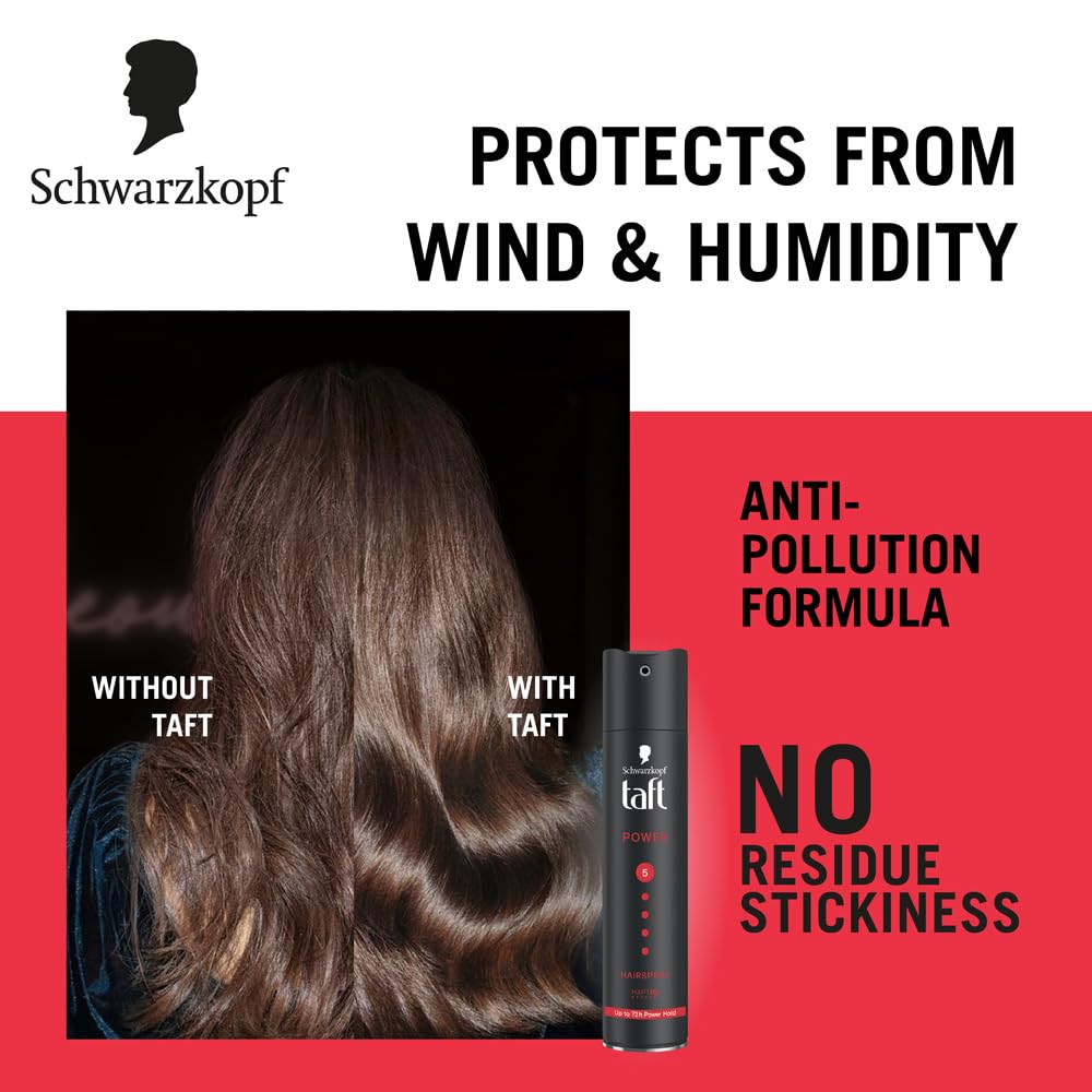 Schwarzkopf Taft Power XXL Hair Spray Hold 5 Three Weather, 400ml