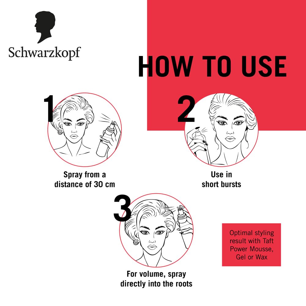 Schwarzkopf Taft Power XXL Hair Spray Hold 5 Three Weather, 400ml