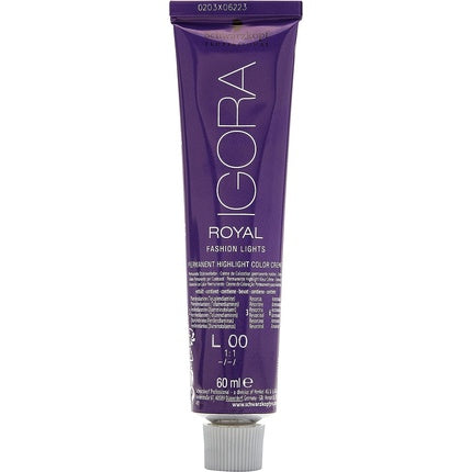 Schwarzkopf Professional IGORA Royal Fashion Lights L-00 Natural Extra Permanent Highlight Hair Colour, 60ml