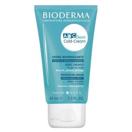Bioderma ABCDerm Cold-Cream Nourishing Face & Body Cream for Children, 45ml Moisturising Baby & Kids Cream