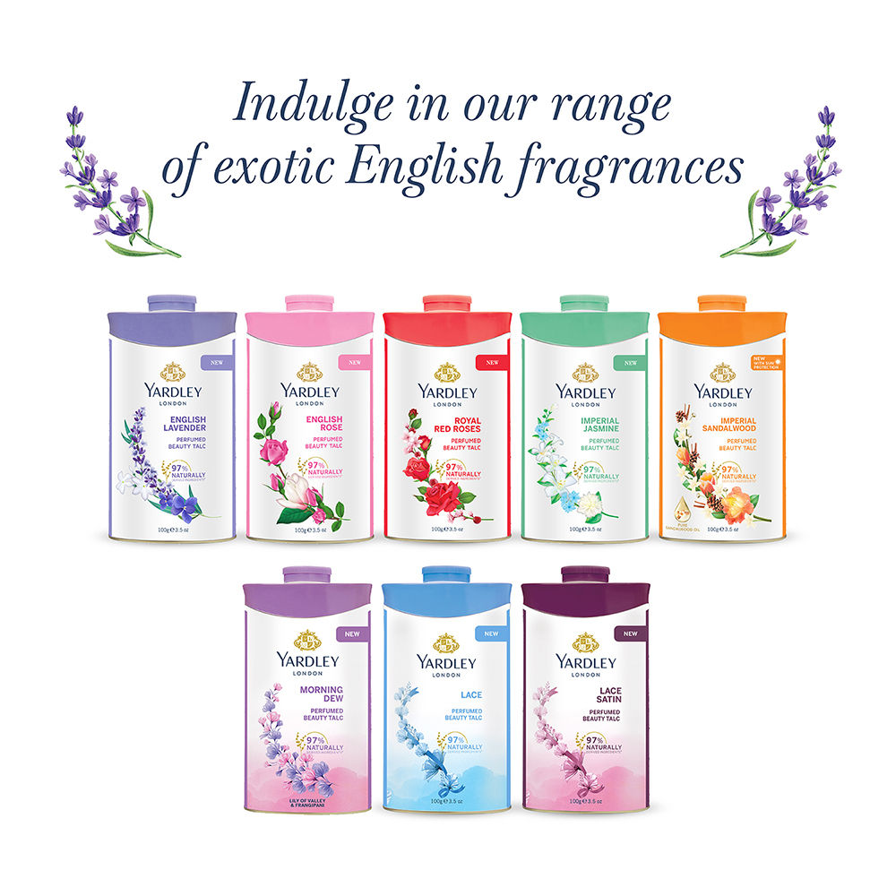 Yardley London - English Rose Perfumed Talc For Women, 250g Buy at Indicrest Image 7