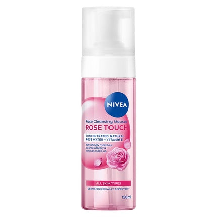 Nivea Rose Touch Cleansing Foam with Rose Water, 150ml