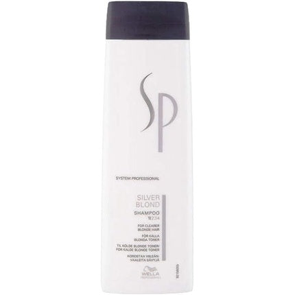 Wella SP System Professional Silver Blond Shampoo, 250ml for Blonde, Grey & White Hair