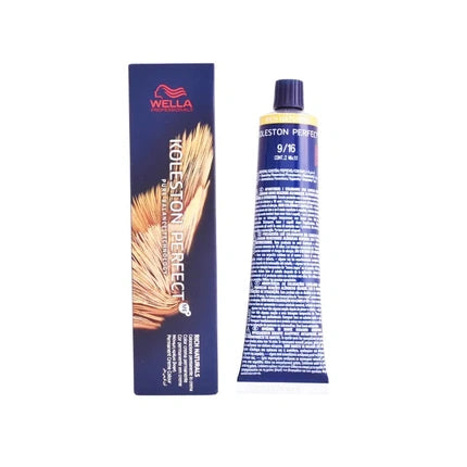 Wella Professionals Koleston Perfect Me+ Rich Naturals 9/16 Very Light Blonde Ash Violet Permanent Hair Color, 60ml