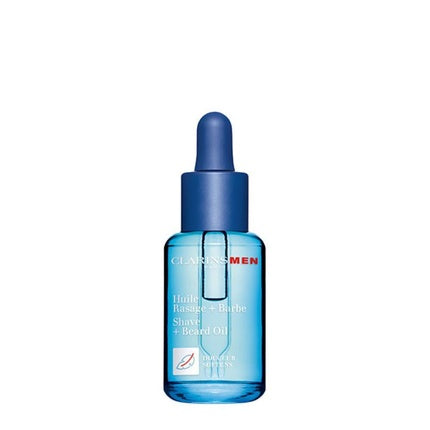 Clarins Men Shave + Beard Oil, 30ml – Conditioning Beard Oil & Pre-Shave Oil for Men's Grooming