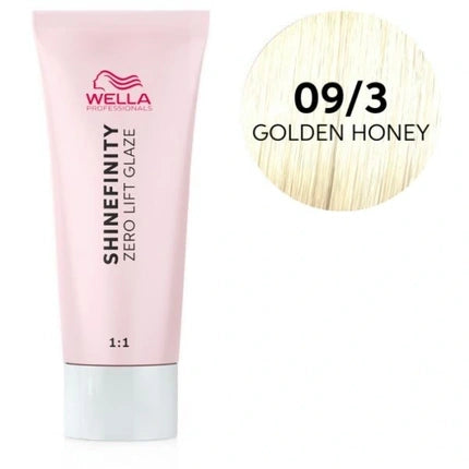 Wella Professionals Shinefinity Zero Lift Glaze 09/3 Golden Honey Demi-Permanent Hair Color, 60ml
