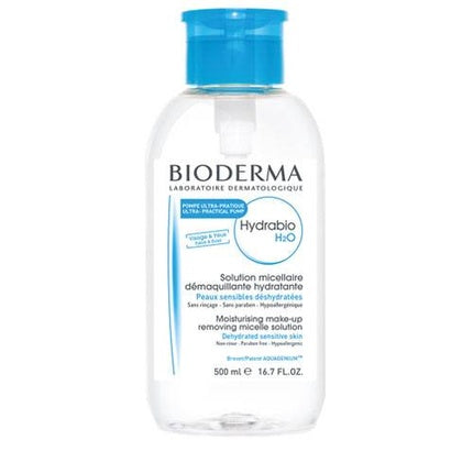 Bioderma Hydrabio H2O Micellar Makeup Remover, 500ml Hydrating Cleansing Water