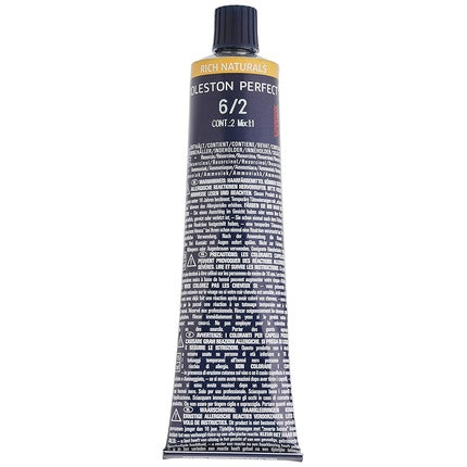 Wella Professionals Koleston Perfect Me+ Rich Naturals 6/2 Dark Blonde Matte Permanent Hair Colour, 60ml | Professional Hair Colour Cream