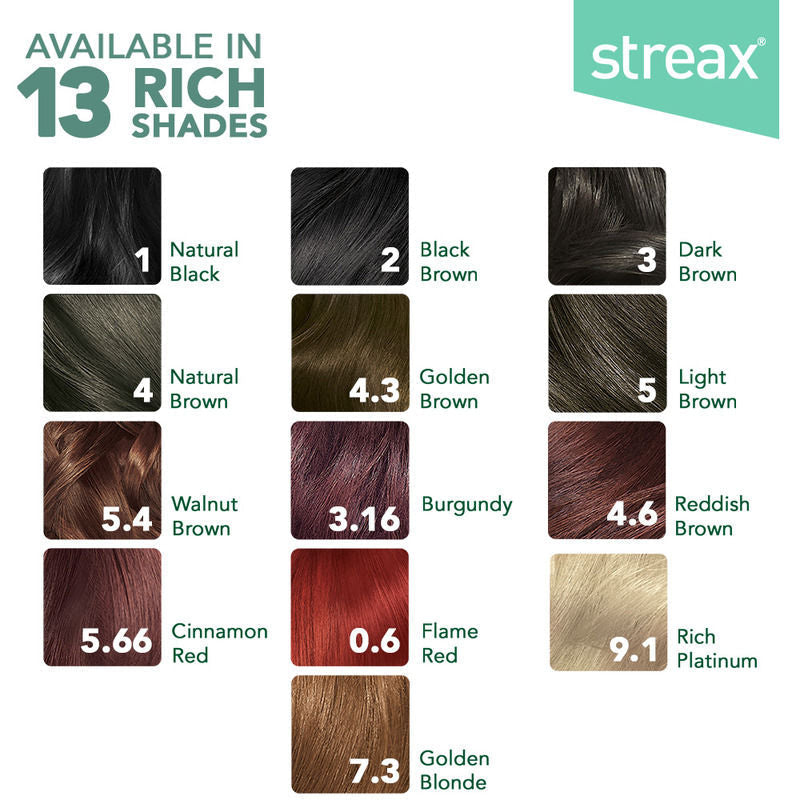 Streax Cream Hair Colour With 100% Grey Coverage & No Ammonia - 7.3 Golden Blonde, 70g+50ml Buy at Indicrest Image 9