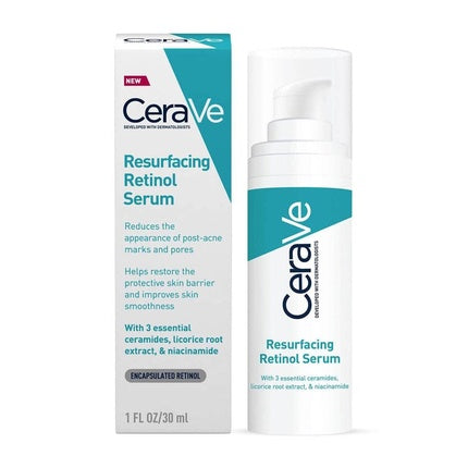 CeraVe Acne Retinol Serum, 30ml Resurfacing Retinol Face Serum for Blemish-Prone Skin